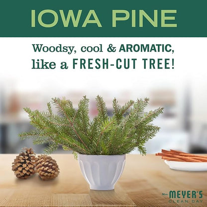 MRS. MEYER'S CLEAN DAY Hand Soap, Made with Essential Oils, Biodegradable Formula, Limited Edition Iowa Pine, 12.5 Fl. Oz - Pack of 3