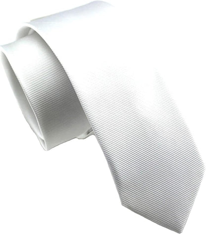JEMYGINS 2.4" Solid Color Skinny Tie Slim Necktie for Men