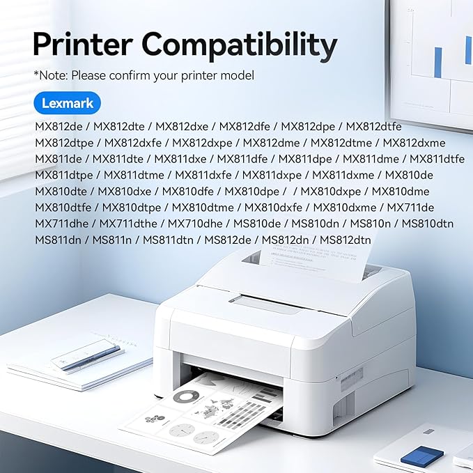 52D0Z00 Imaging Unit (Not Toner) High Yield 1-Pack Replacement for Lexmark 520Z 52D0Z00 Drum Unit Compatible for Lexmark MX812 MX811 MX810 MX710 MS810 MS811 MS812 MX711 Series Laser Printer All-in-One