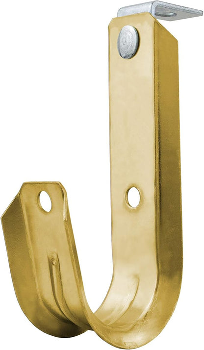 1 5/16 Inch Heavy Duty Metal Cable & Wire Support J-Hook Hangers with Angle Clip for Horizontal Surfaces (Ceilings, Beams‚Ķ) & 1/4 inch Threaded Rod for Cable & Wire Manageme