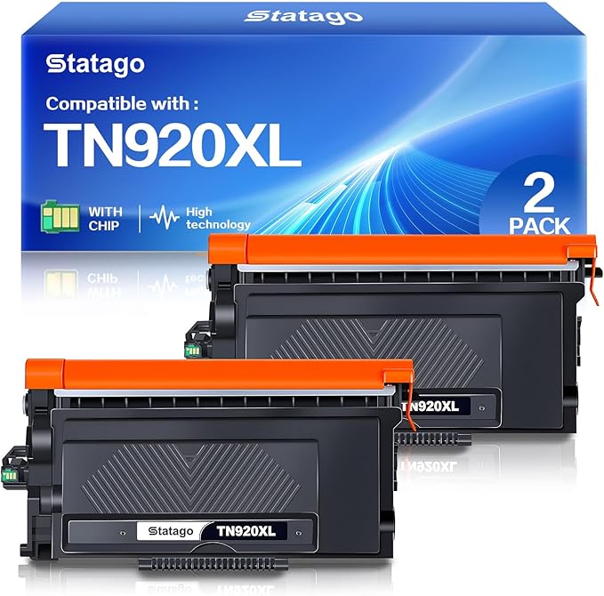 TN920XL TN920 Toner Compatible for Brother TN 920XL TN920XXL TN920UXXL TN-920XL Work with Brother HL-L6210DW HL-L5210DW HL-L6210DWT HL-L5210DN HL-L5210DWT Printer (2 Pack, Black)