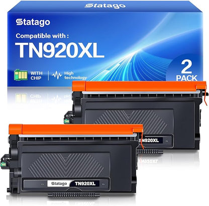 TN920XL TN920 Toner Compatible for Brother TN 920XL TN920XXL TN920UXXL TN-920XL Work with Brother HL-L6210DW HL-L5210DW HL-L6210DWT HL-L5210DN HL-L5210DWT Printer (2 Pack, Black)