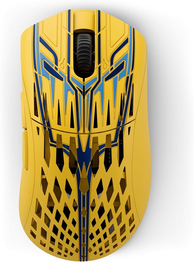 PWNAGE Stormbreaker Max CF Wireless Gaming Mouse 8kHz - 45grams Ultralight Esports Pro Gamer Flawless Professional Xero PAW3950 Optical Sensor 36,000 DPI - 8000Hz -100% PTFE Large Ergo -Solar Blitz