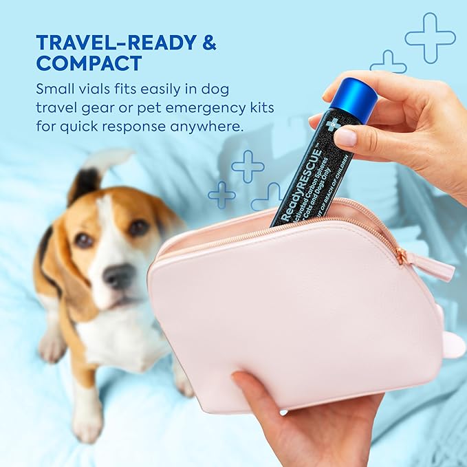 Dr. Cuddles ReadyRESCUE - Dog First Aid Kit Essential - Activated Charcoal Detox for Dogs, Cats, Pets - Animal First Aid Kit - Dog Medical Emergency Kit - Dog Travel Essentials - 30g (3 Vials of 30g)