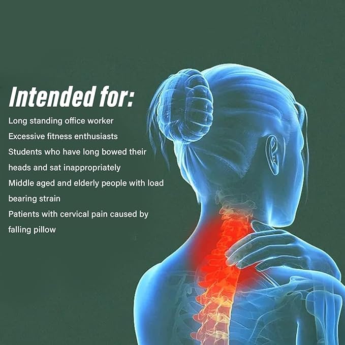 360°Adjustable Neck Brace - Cervical Collar with Neck Stretcher | Neck Orthotics for Forward Head Posture Correction and Cervical Spine Support and Alleviating Pressure (Grey Color)
