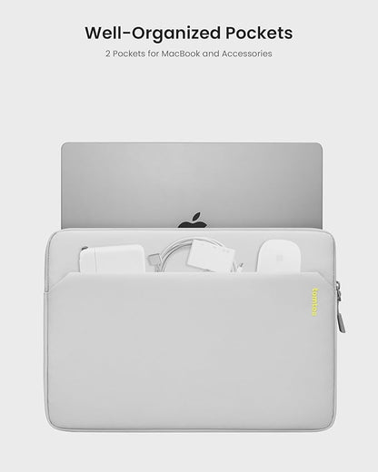 tomtoc Slim Laptop Sleeve for 14-inch MacBook Pro M5/M4/M3/M2/M1 Pro/Max 2025-2021, Water-Resistant Protective Case for 13.8 Inch Surface Laptop AI PC, Accessory Bag