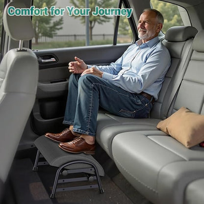 Adjustable Foot Rest for Under Desk at Work, Ergonomic Under Desk Footrest with 6 Positions, Foot Stools for Under Office Desk Chair, Leg Rest for Home, Car, Computer, Gaming Accessories
