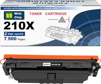 210X W2100X Black Toner Cartridge (with Chip) High-Yield Replacement for H P 210X W2100X 210A W2100A Compatible for HP Color Laser Pro 4201dw 4201dn MFP 4301dw 4301fdw 4301fdn Series Printers