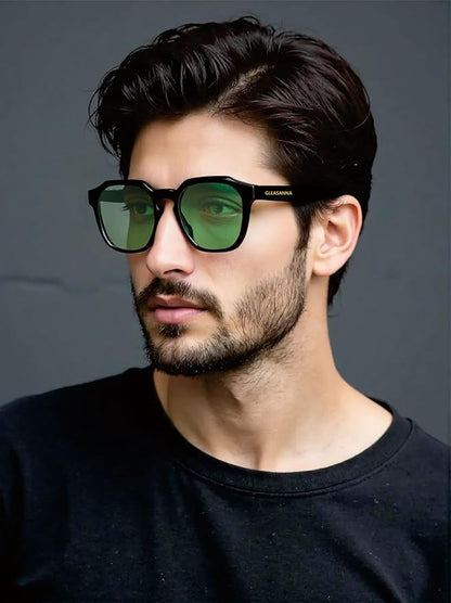 Sleep Glasses for 99.9% Blue Light Glasses Dual AR Coatings Green Lens for Computer Gaming Reduce Eyestrain