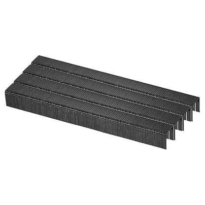uxcell 20 Gauge Narrow Crown Staples 7/16" x1/2", 2000Pcs Galvanized Steel for Pneumatic, Electric Stapler, Black