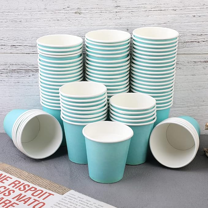 150 Pack 3oz Paper Cups, Bathroom Cups Disposable,Moushwash Cup Small Snack Cup for Water, Juice,Candy Ideal for Party Bathroom and Office
