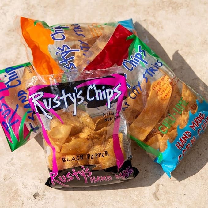 Rusty’s Chips - Crunchy & Healthy Chips for a Quick Bite - Gluten Free Chips, No Preservatives, Non-GMO, Vegan-Friendly Snack Pack