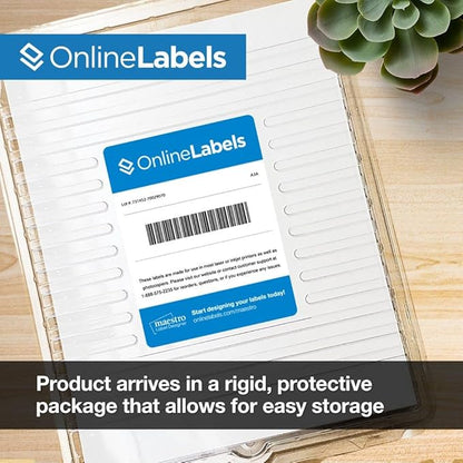 4 x 4 Square Label - Pack of 2,000 Labels, 500 Sheets - Inkjet/Laser Printer - Online Labels