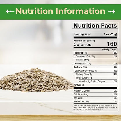 Sincerely Nuts Organic Sunflower Seed Kernels Raw (No Shell) (5lb bag) | Nutritious Antioxidant Rich Superfood Snack | Source of Protein, Fiber, Essential Vitamins & Minerals | Vegan and Gluten Free
