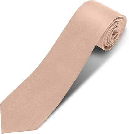 Men's Ties Solid Pure Color 3.15" (8CM) Necktie Plain Formal Business Wedding Black Ties For Men
