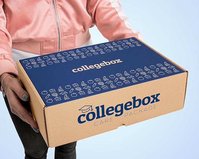 COLLEGEBOX Healthy Snack Box (35 Count) Christmas Variety Pack Care Package Gift Basket Kid Men Women Adult Nuts Health Nutrition Assortment College