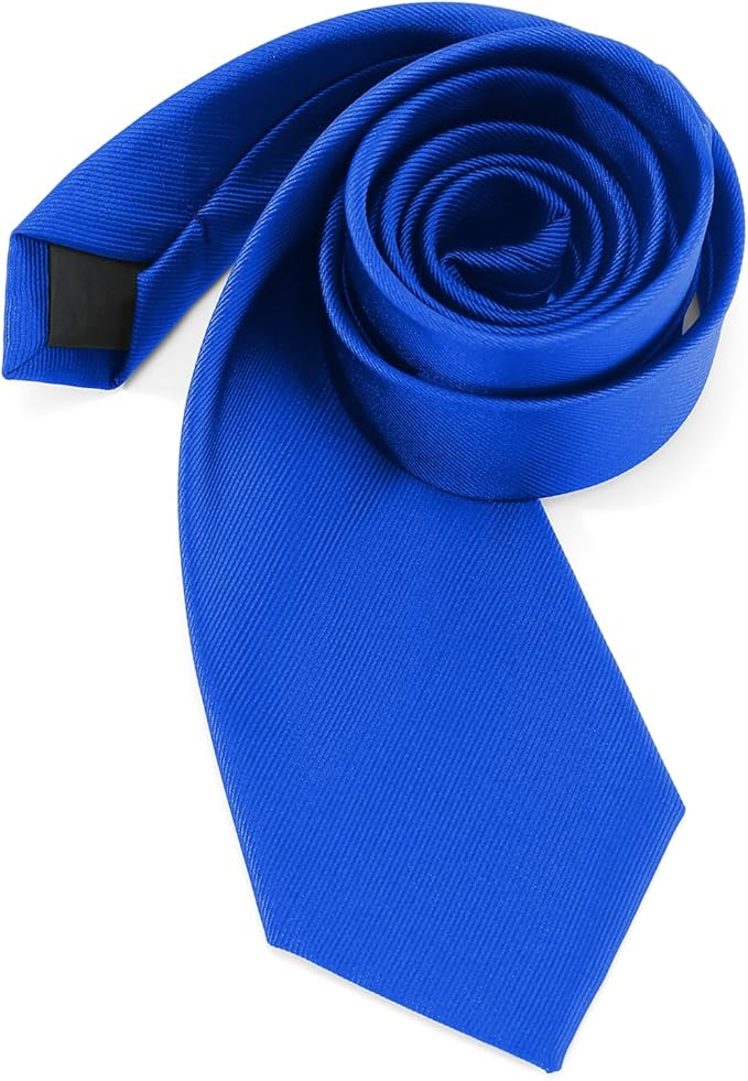 Boys Tie Solid Color Necktie for Age 12-14-16 Years Teen Wedding School Graduation with Gift Box