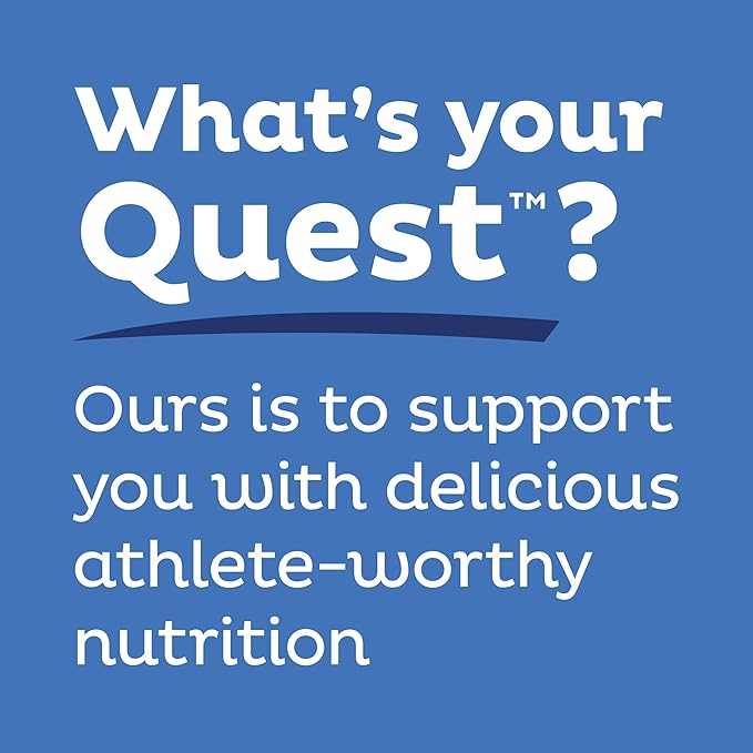 Quest Nutrition Blueberry Muffin Protein Bars, 20g Protein, 2g Sugar, 5g Net Carb, High Fiber, Gluten Free, Keto Friendly, 12 Count
