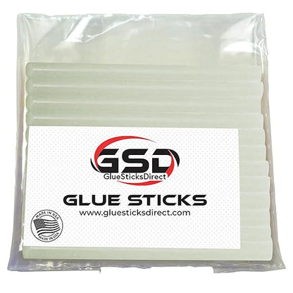 Mini Size Hot Melt Glue Sticks for Glue Gun - Bulk 4in Glue Sticks - Great for Art Craft Repairs & Compatible w/Most Glue Guns - 5/16" X 4" (100 Sticks) - Made in USA