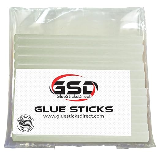 Mini Size Hot Melt Glue Sticks for Glue Gun - Bulk 4in Glue Sticks - Great for Art Craft Repairs & Compatible w/Most Glue Guns - 5/16" X 4" (100 Sticks) - Made in USA