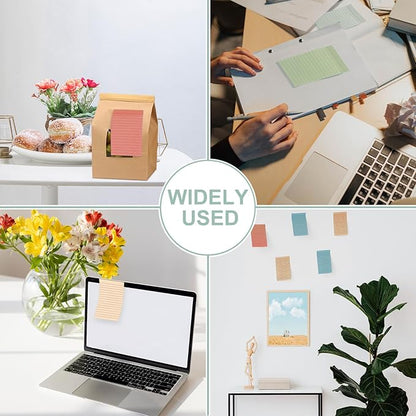 24 Pack Lined Sticky Notes 4X6 in Self Sticky Note Pads Colorful Post Stickies for Office, Home, School, Meeting, 50 Sheets/pad, Morandi