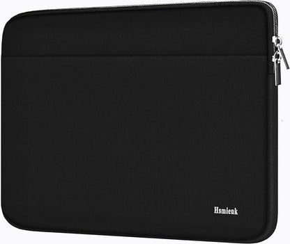 Laptop Case Sleeve 15.6 inch, Shockproof Protective Notebook Case with Accessory Pocket, Briefcase Carrying Laptop Cover for 15.6" HP, ASUS, Dell, Lenovo, Acer, Black