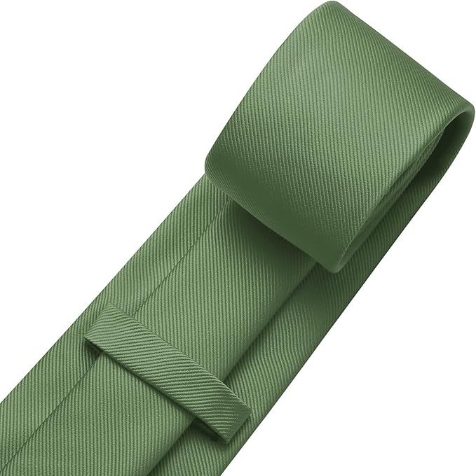 DecTwig Men's Ties Solid Color Formal Neckties 3.15" (8CM) Black Ties For Men
