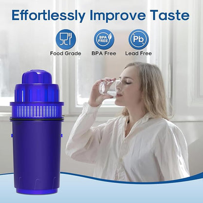 ICEPURE PPF001S Pitcher Water Filter Replacement for All PUR® Pitcher and Dispenser Filtration Systems, Compatible with PUR CRF950Z, PPF951K, PPF900Z, 4PACK
