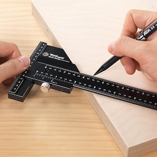 Scriber Gauge 37 Inch – Extra Long Measuring and Marking Ruler, Layout and Joinery Gauge, CNC Aluminum Square Tool for Woodworking, Carpentry, Framing, DIY Projects (New Version)