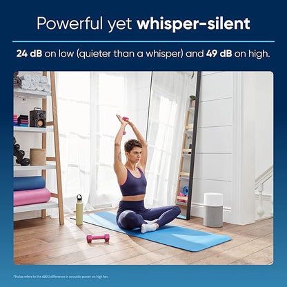 BLUEAIR Air Purifiers for Bedroom Small Room Air Purifiers for Home Air Purifiers for Pets Allergies Air Cleaner, HEPASilent Virus Air Purifier for Dust Baby Air Purifier for Nursery Blue Pure 511