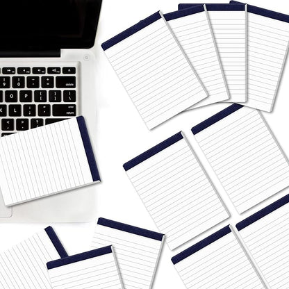 12 Pack Note Pads 4x6 Inch Small Lined Writing Memo Pads Refills Easy Tear no Rip Writing Pads with 30 Sheets Each Pad Narrow Ruled Mini Pocket Notebook Daily Planning and Organization of Work White