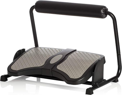 SUN-FLEX Ergonomic Height Adjustable Office Footrest Under Desk at Work for Sitting and Standing,Intuitive Foot Stool and Leg Rest for Standing Desk (Black)