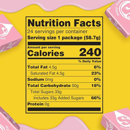 STARBURST All Pink Chewy Candy Bulk Pack, 24 Full Size Packs, All Pink Bulk Box