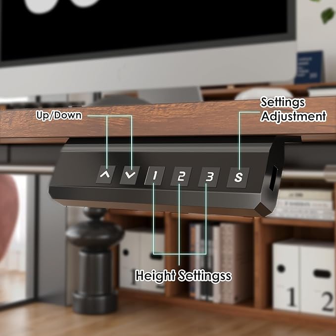 STARY Electric Standing Desk Adjustable Height Sit Stand Home Office Desk with Splice Board