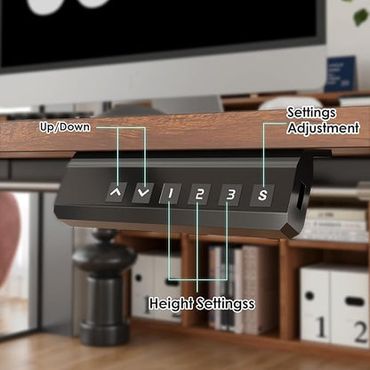 STARY Electric Standing Desk Adjustable Height Sit Stand Home Office Desk with Splice Board
