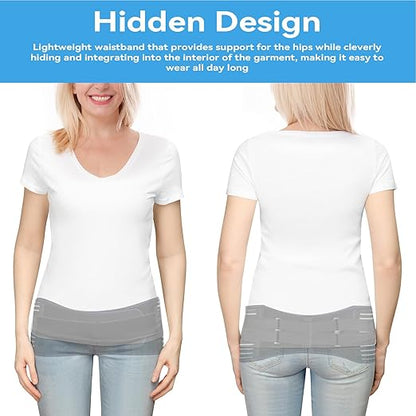 Sacroiliac Hip Belt for Women and Men, Adjustable Breathable Hip Brace, Sciatica Pain Relief Devices, Trochanter Brace for Relieving Lower Back Pain, Sacroiliac SI Joint Pelvic Pain & Sciatica
