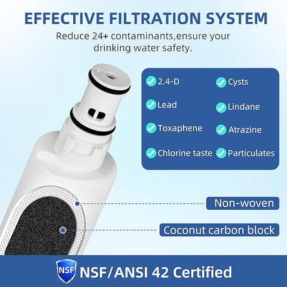 4396701 9915 Water Filter Replacement for whirlpool, Compatible with Kenmore 9915, EDR6D1, 46-9915, 469915, Filter 6, 4396702, LC200V, L200V, WFL200, EFF-6001A Water Filter 3-Pack
