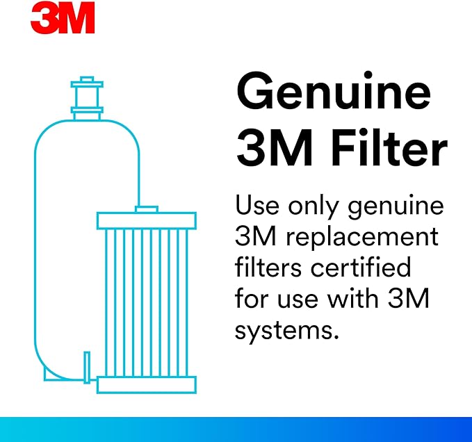 Filtrete 3WH-STDSW-F02 Water Cartridge, Replacement Filter, White, 2 Count | (Pack of 2)