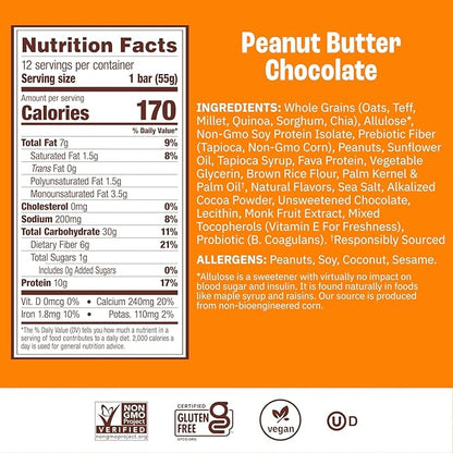 Munk Pack Variety Pack Probiotic Protein Bars Stocking Stuffers | 10g Plant Protein, 1g Sugar, 6g Fiber |Diabetic-Friendly Ideal Breakfast Bars - On-the-Go Snacks, Gluten-Free, Non-GMO | 12 Count