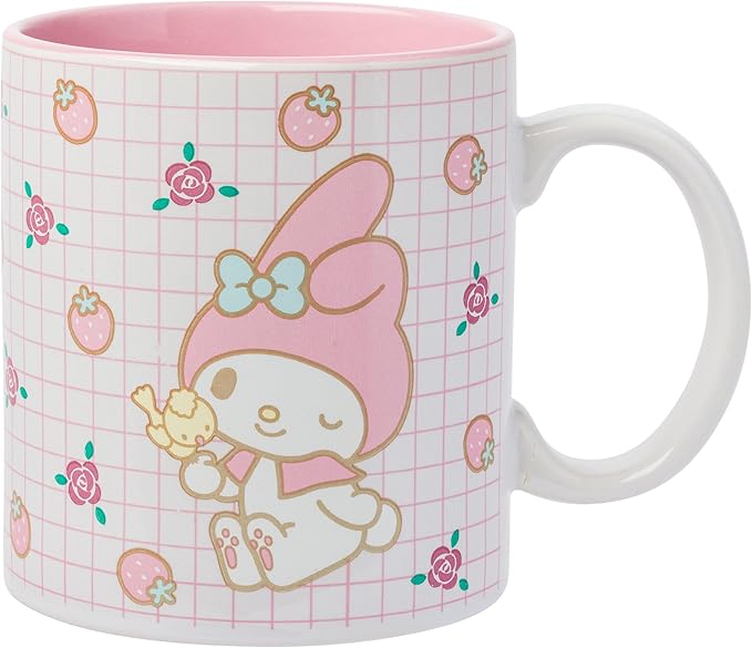 Silver Buffalo Sanrio Hello Kitty and Friends My Melody Ceramic Mug, 20 Ounces