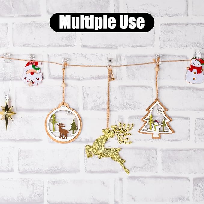 40PCS Tapestry Wall Hanging Clips, Tapestry Hangers Adhesive Clips for Hanging and Organization