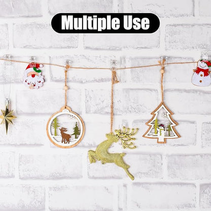 40PCS Tapestry Wall Hanging Clips, Tapestry Hangers Adhesive Clips for Hanging and Organization