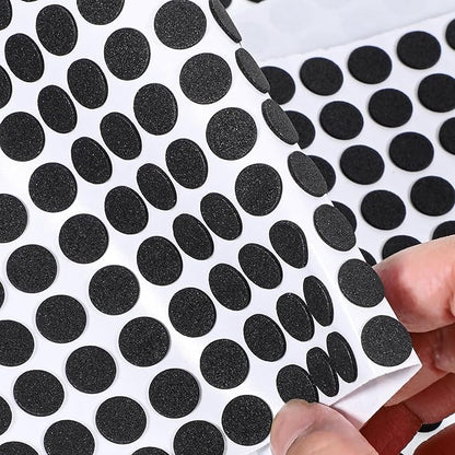 735 Pcs Mini Foam Felt Pads, Small Felt Furniture Pads 3/8 Inches Self Stick Pad Self Adhesive EVA Foam Dot Circles for Desks Drawers Vases Photo Frames Cabinets Doors Floor Black | Furniture Pads - TrueDesk