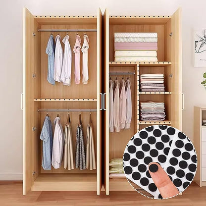 735 Pcs Round Black Felt Pads, EVA Foam Felt Furniture Pads, Felt Dots with Adhesive Backing, Felt Pads for Cabinet Doors, Furniture, Photo Frames, Desks, Drawers | Furniture Pads - TrueDesk