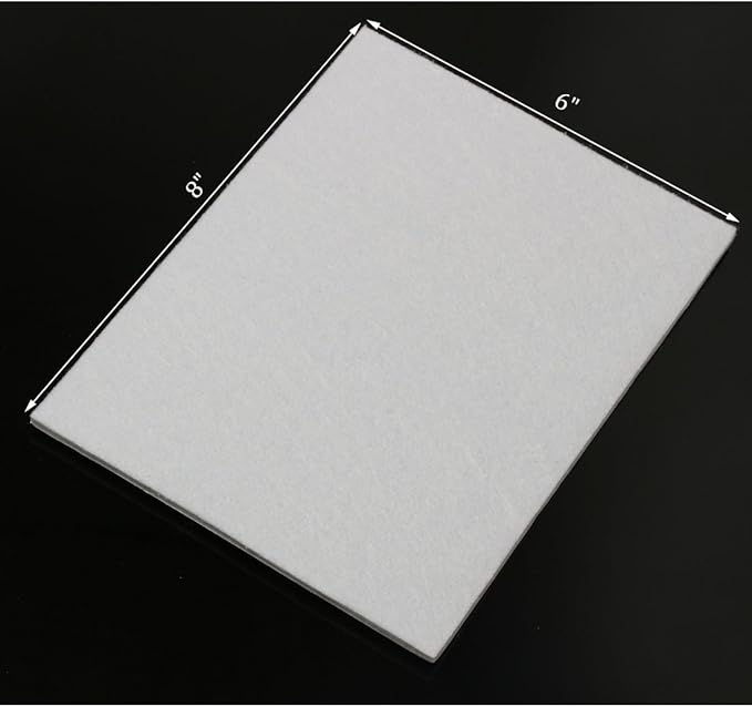 8 - Pack Furniture Felt Pads 1/5" Thick Self - Stick Heavy Duty Sheets Wood Floor Protector(White) | Furniture Pads - TrueDesk
