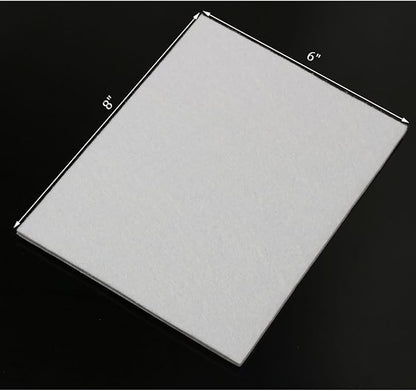 8 - Pack Furniture Felt Pads 1/5" Thick Self - Stick Heavy Duty Sheets Wood Floor Protector(White) | Furniture Pads - TrueDesk