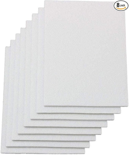 8 - Pack Furniture Felt Pads 1/5" Thick Self - Stick Heavy Duty Sheets Wood Floor Protector(White) | Furniture Pads - TrueDesk