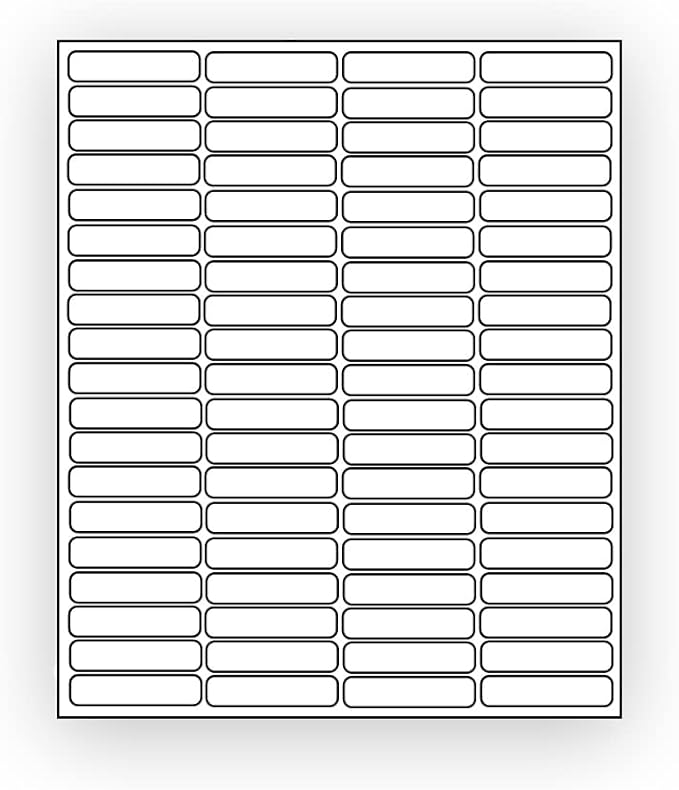 800 EcoSwift Shipping Labels 1 3/4 x 1/2 inches Mailing Address Return Inventory Blank White Self Adhesive for Laser Inkjet Printer 1.75 x 0.5 | Laser Inkjet Printer Labels - TrueDesk