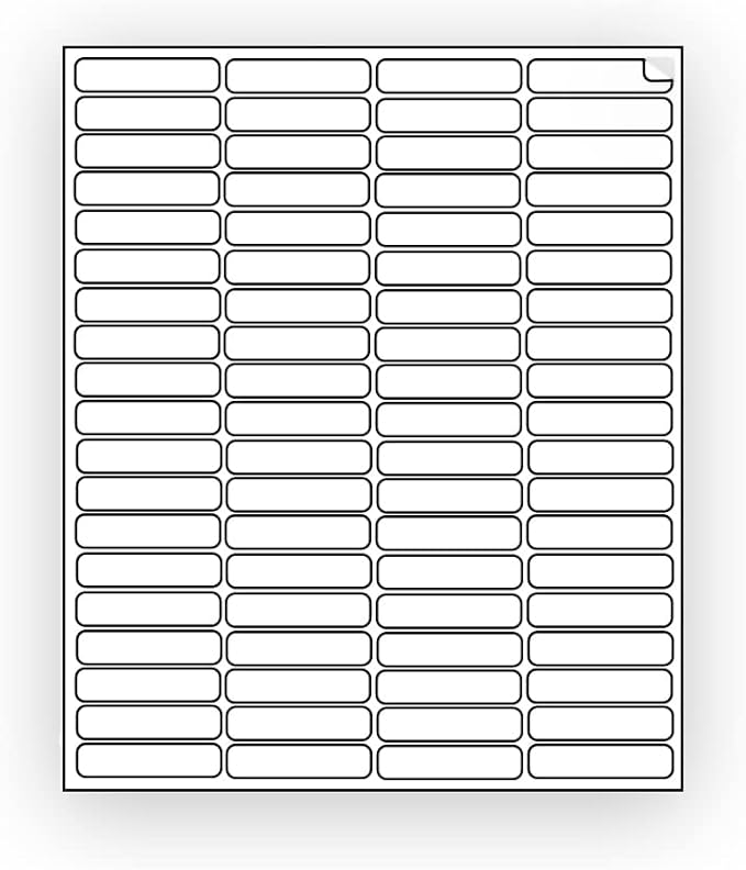 800 EcoSwift Shipping Labels 1 3/4 x 1/2 inches Mailing Address Return Inventory Blank White Self Adhesive for Laser Inkjet Printer 1.75 x 0.5 | Laser Inkjet Printer Labels - TrueDesk