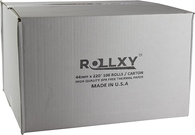 100 Rolls- 44mm x 220' Thermal Paper (Sharp XE-A42S)